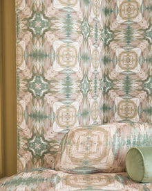 CCW0167-01 Kalia Mineral/Blush Wallpaper by Clarke & Clarke