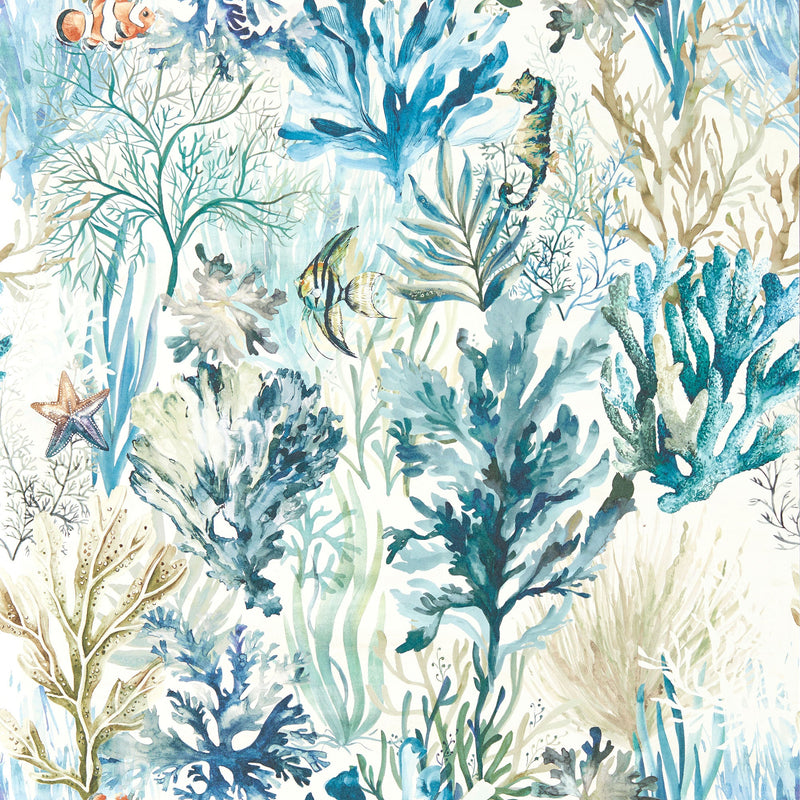 CCW0168-02 Oceana Denim Wallpaper by Clarke & Clarke