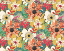 CEP50105W Floral Riot Olive Wallpaper by Ohpopsi