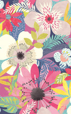 CEP50106W Floral Riot Raspberry Wallpaper by Ohpopsi