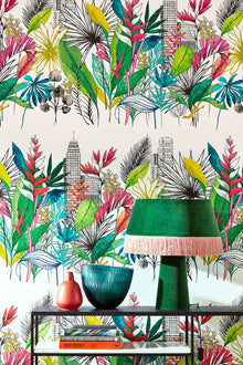 CEP50107W Urban Tropic Tropical Bright Wallpaper by Ohpopsi