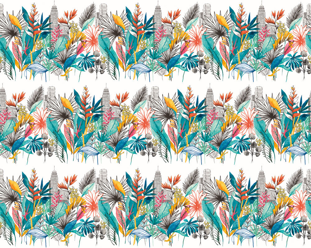 CEP50108W Urban Tropic Marina Wallpaper by Ohpopsi