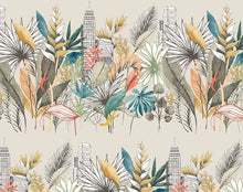 CEP50109W Urban Tropic Parchment Wallpaper by Ohpopsi