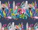 Urban Tropic Midnight Concept Wallpaper by Ohpopsi