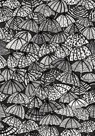 CEP50113W Jolly Brollies Noir Wallpaper by Ohpopsi