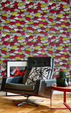 CEP50116W Jolly Brollies Cherry Wallpaper by Ohpopsi