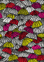 CEP50116W Jolly Brollies Cherry Wallpaper by Ohpopsi