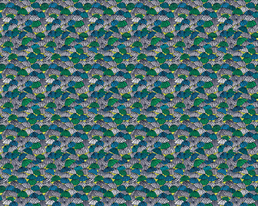 CEP50117W Jolly Brollies Inky Wallpaper by Ohpopsi