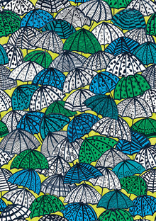CEP50117W Jolly Brollies Inky Wallpaper by Ohpopsi