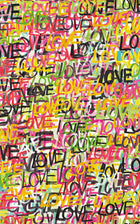 CEP50119W Love Scribble Multi Riot Wallpaper by Ohpopsi