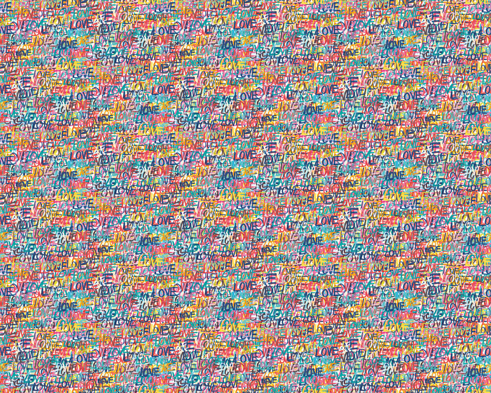 CEP50120W Love Scribble Pop Riot Wallpaper by Ohpopsi