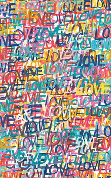CEP50120W Love Scribble Pop Riot Wallpaper by Ohpopsi