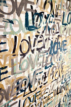 CEP50121W Love Scribble Polished Cement Wallpaper by Ohpopsi