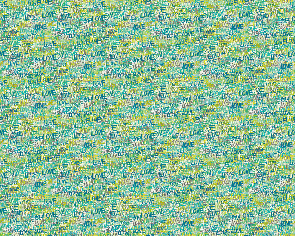 CEP50123W Love Scribble Aquamarine Wallpaper by Ohpopsi