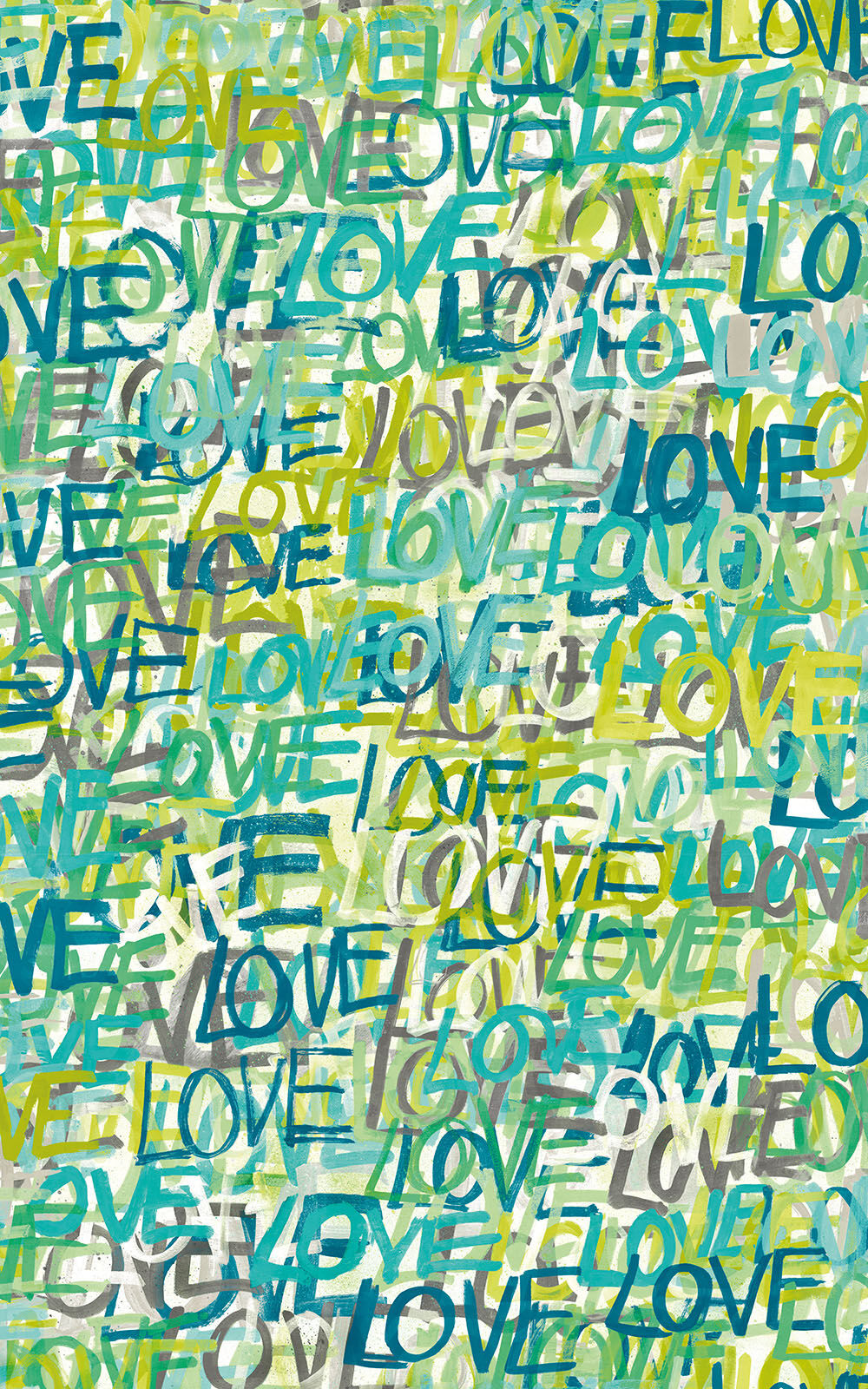 CEP50123W Love Scribble Aquamarine Wallpaper by Ohpopsi