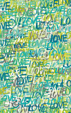 CEP50123W Love Scribble Aquamarine Wallpaper by Ohpopsi