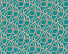 CEP50124W Twisted Geo Turquoise Wallpaper by Ohpopsi