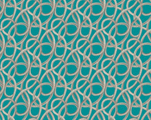 CEP50124W Twisted Geo Turquoise Wallpaper by Ohpopsi