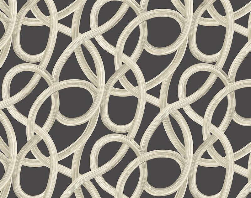 CEP50126W Twisted Geo Raven Wallpaper by Ohpopsi