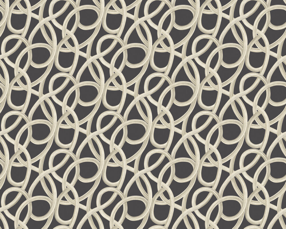 CEP50126W Twisted Geo Raven Wallpaper by Ohpopsi
