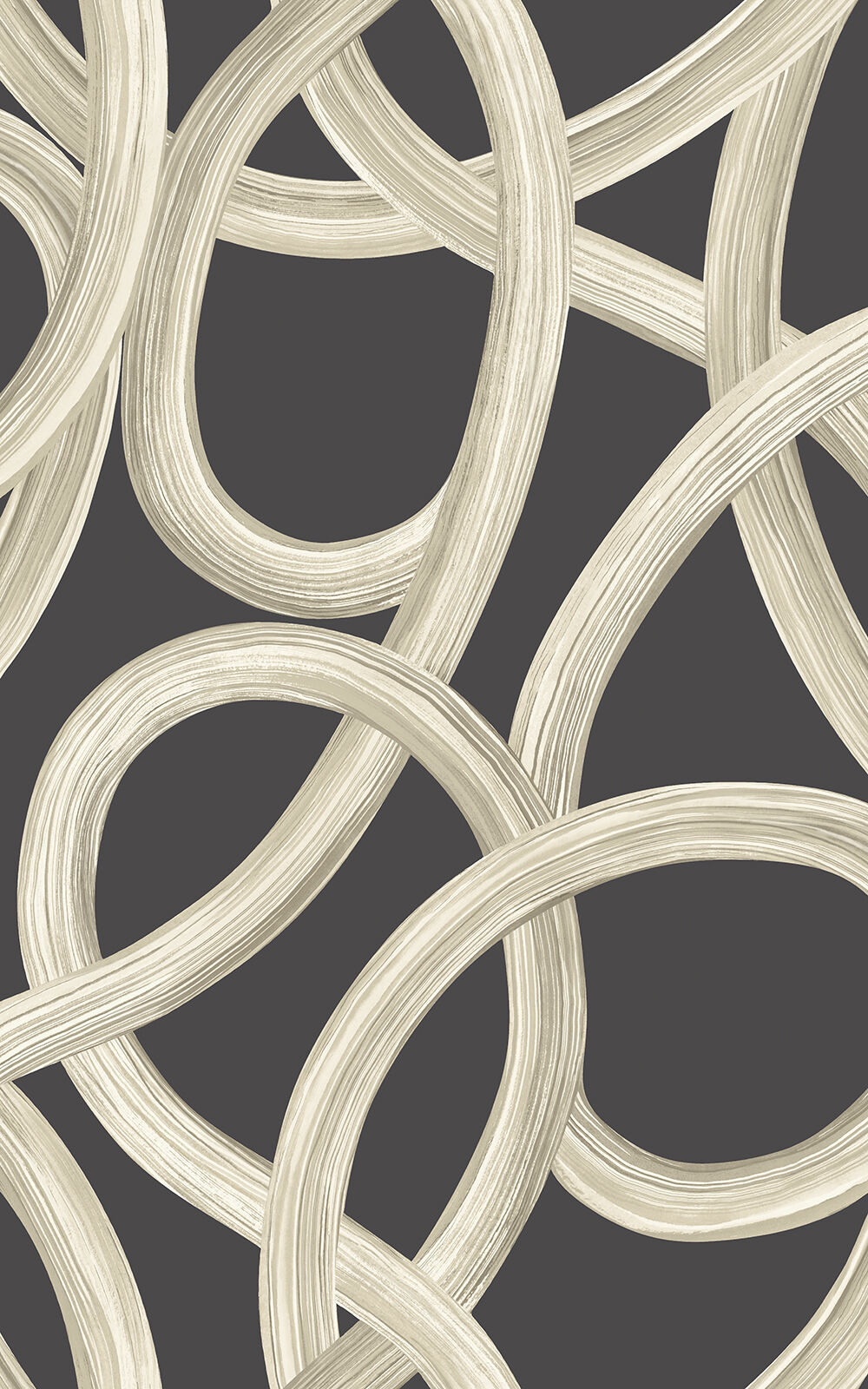 CEP50126W Twisted Geo Raven Wallpaper by Ohpopsi