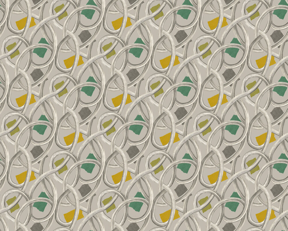 CEP50128W Twisted Geo Earth Wallpaper by Ohpopsi