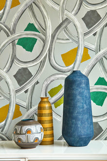 CEP50128W Twisted Geo Earth Wallpaper by Ohpopsi