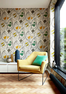 CEP50128W Twisted Geo Earth Wallpaper by Ohpopsi