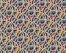 CEP50129W Twisted Geo Denim Wallpaper by Ohpopsi