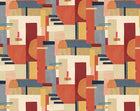 CEP50130W Blocs Paprika Wallpaper by Ohpopsi