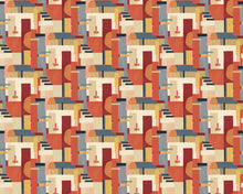 CEP50130W Blocs Paprika Wallpaper by Ohpopsi
