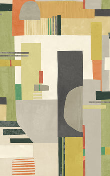 CEP50132W Blocs Sage & Amber Wallpaper by Ohpopsi
