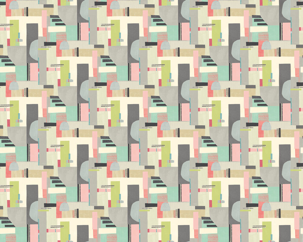 CEP50134W Blocs Pastel Pop Wallpaper by Ohpopsi