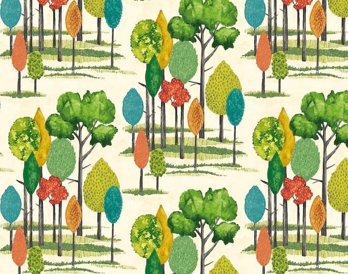CEP50137W Tall Trees Grass Wallpaper by Ohpopsi