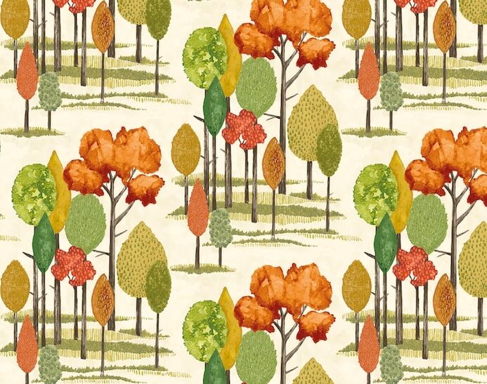 CEP50138W Tall Trees Autumn Wallpaper by Ohpopsi