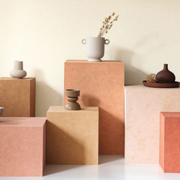 CER105240000 Uni Mat Ceramique Wallpaper by Caselio