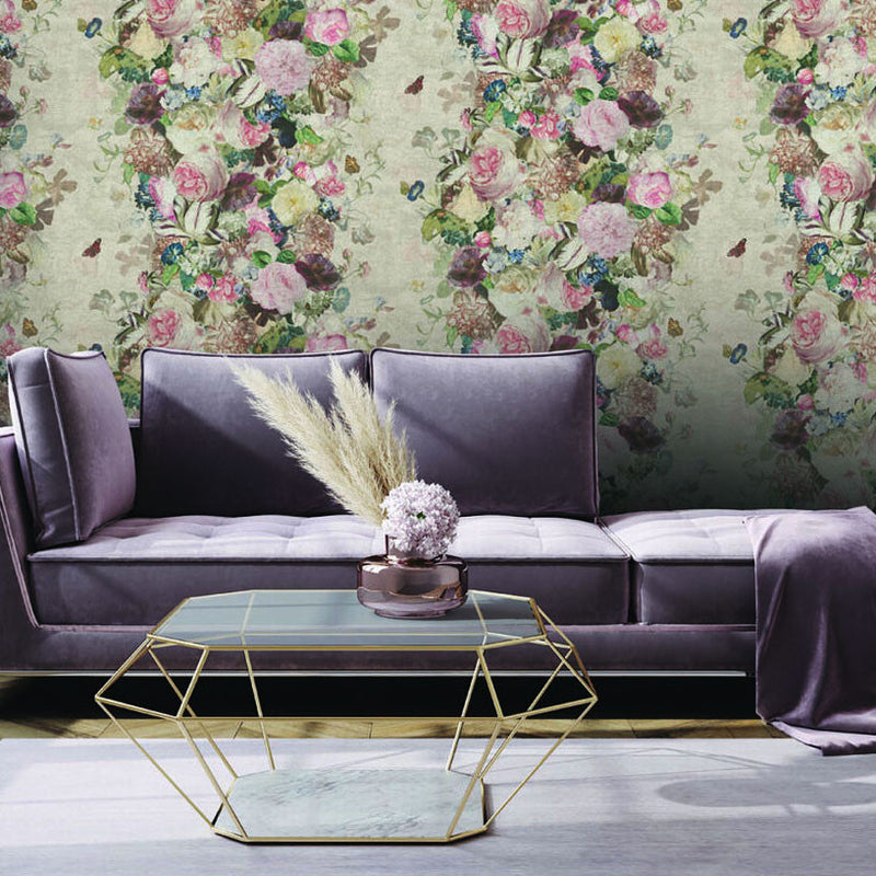 CH01324 Ophelia Chelsea Light Gold Wallpaper By Sketch Twenty 3