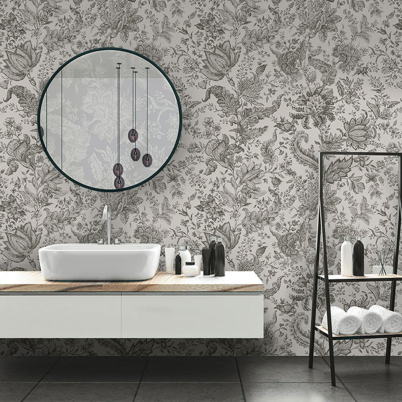 CH01342 Victoria Chelsea Smoke Grey Wallpaper By Sketch Twenty 3