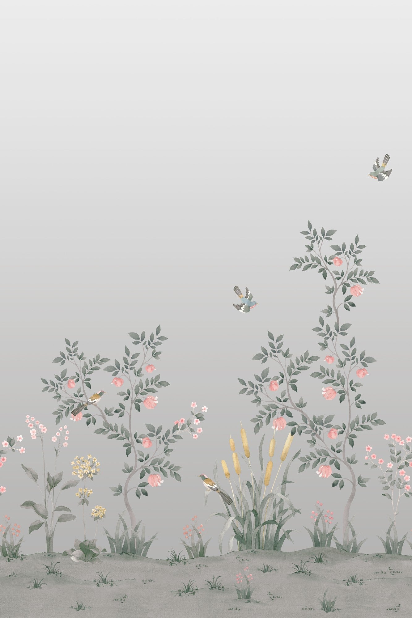 CH01 Chinella Grey Les Vangardes Mural by Tres Tintas