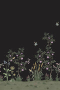 Chinella Dark Green Les Vangardes Mural by Tres Tintas