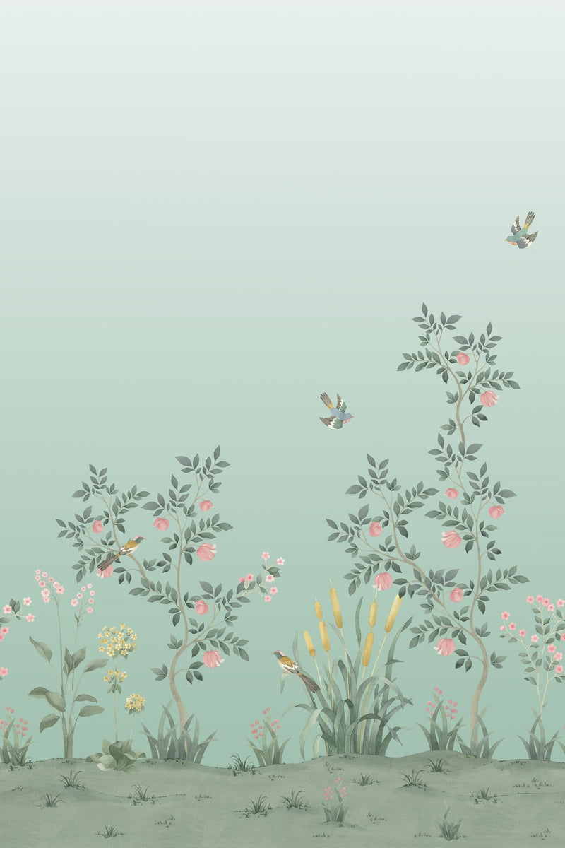 CH07 Chinella Light Green Les Vangardes Mural by Tres Tintas