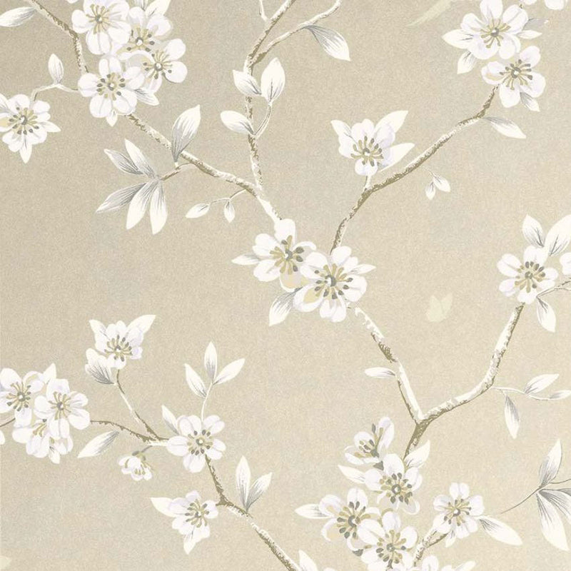 Hanami Trail Sugar Chinoiserie Wallpaper by Today Interiors