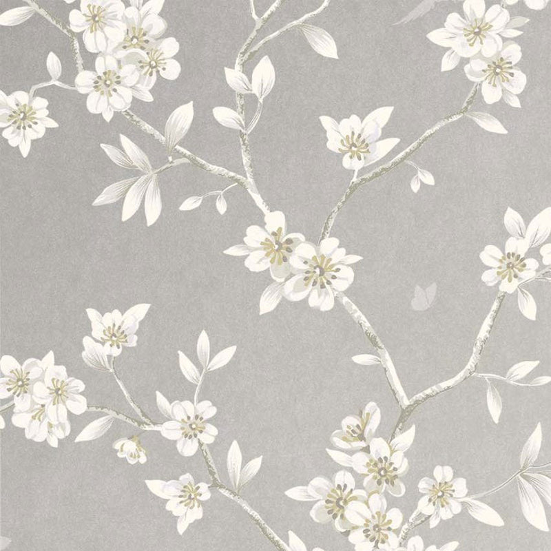 Hanami Trail Mica Chinoiserie Wallpaper by Today Interiors