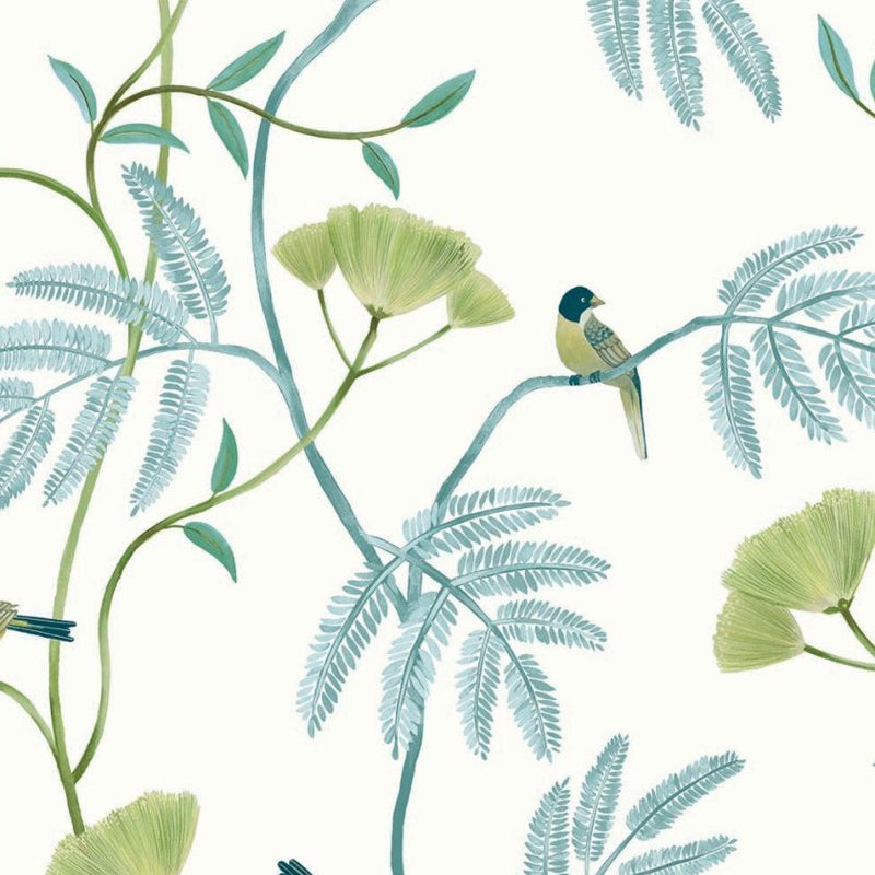 Kohana Branch Sky Chinoiserie Wallpaper by Today Interiors