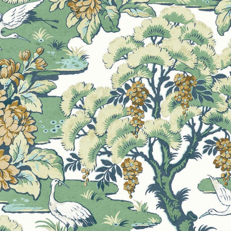 Hanae Trees Forest Chinoiserie Wallpaper by Today Interiors