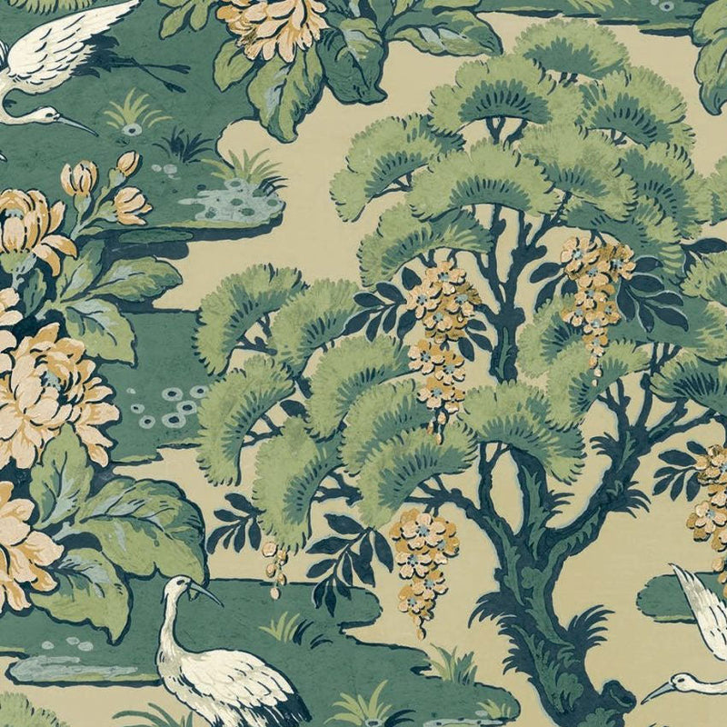 Hanae Trees Lush Chinoiserie Wallpaper by Today Interiors