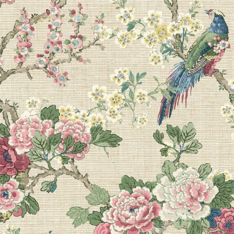 Ume Bird Trail Spring Chinoiserie Wallpaper by Today Interiors