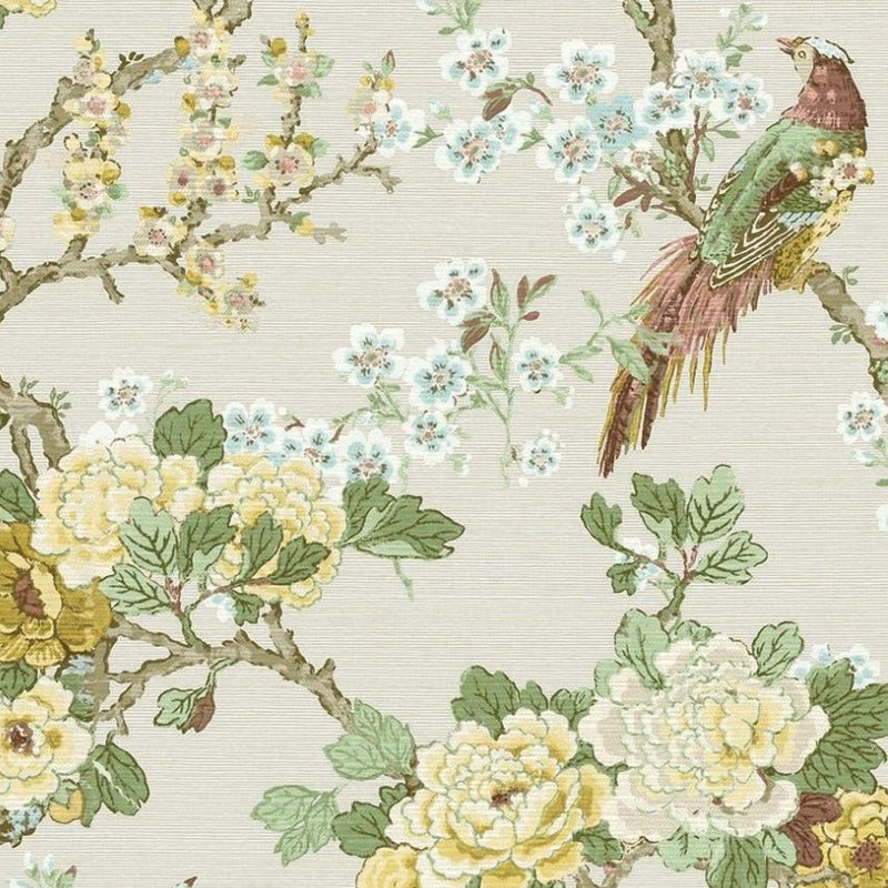 Ume Bird Trail Winter Chinoiserie Wallpaper by Today Interiors