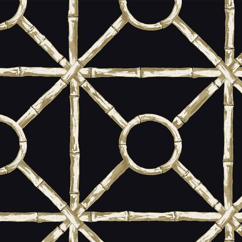 Zhen Bamboo Onyx Chinoiserie Wallpaper by Today Interiors