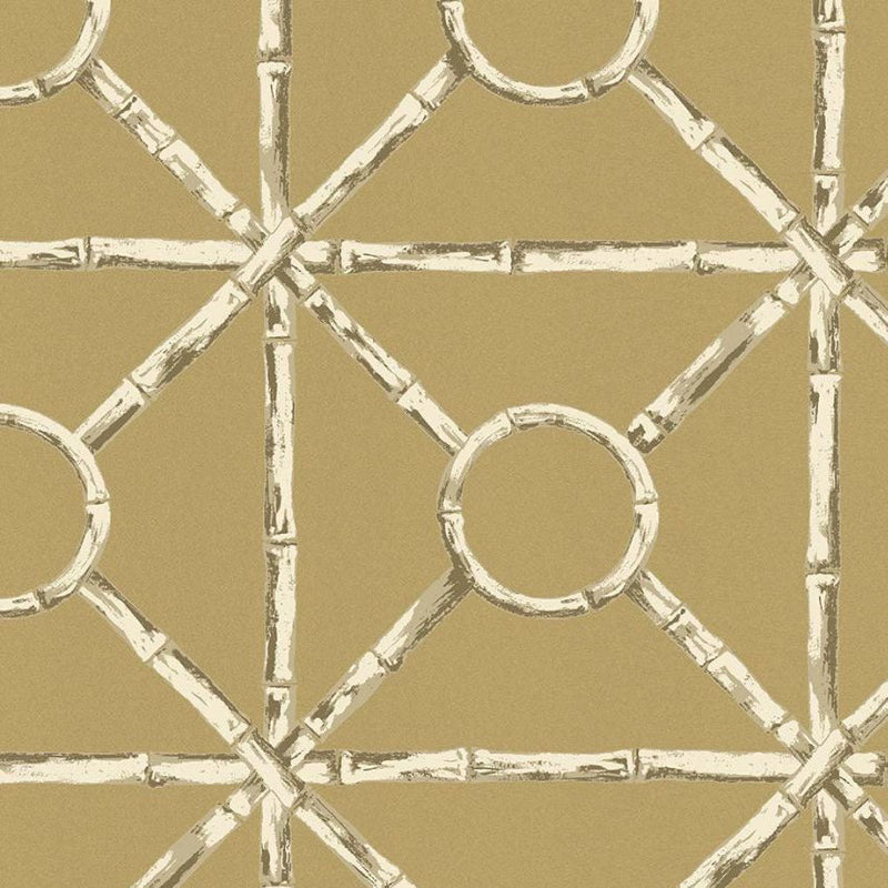 Zhen Bamboo Oro Chinoiserie Wallpaper by Today Interiors